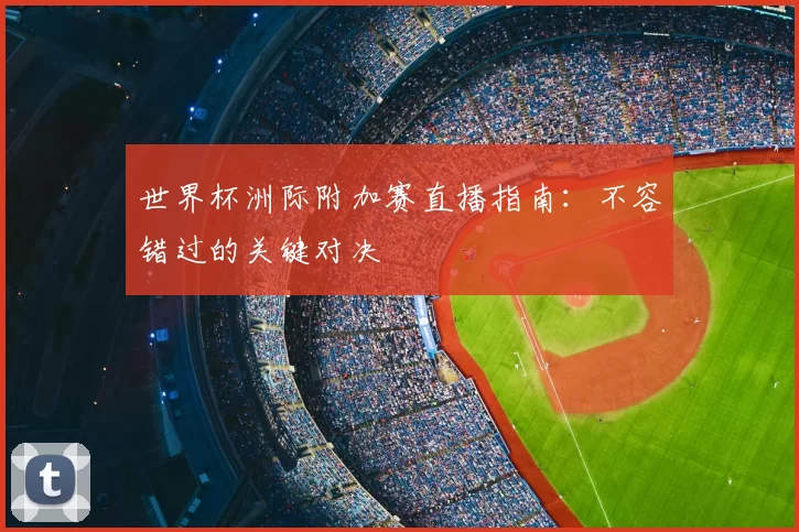 世界杯洲际附加赛直播指南:不容错过的关键对决